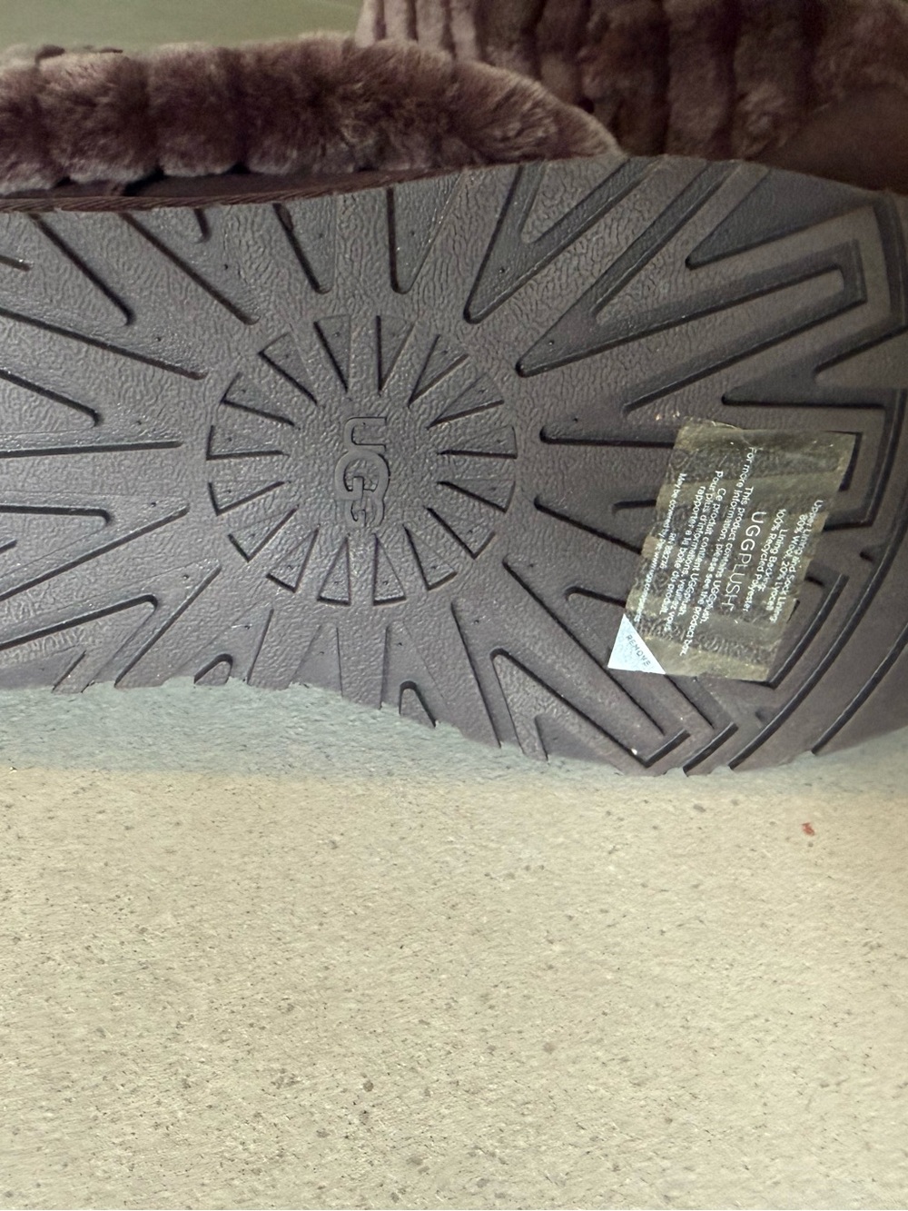 UGG Rare Brown Ribbed chordoroy Boots - Picture 4 of 5